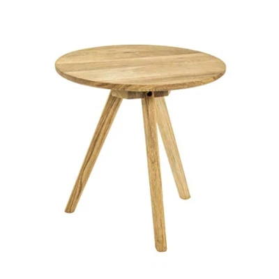 Afbeelding van Haku Moebel bijzettafel massief eiken Ø 40 x cm