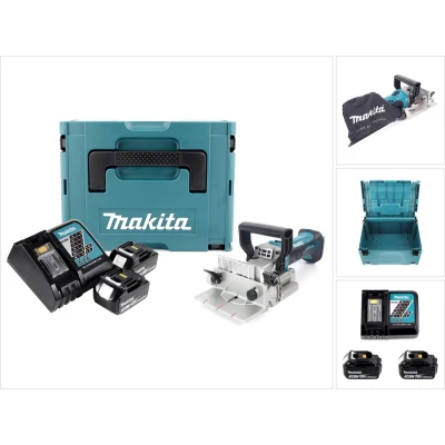Afbeelding van Makita BPJ180RFJ Blau/Schwarz Akku Nutfräse 18 V, 3,0 Ah