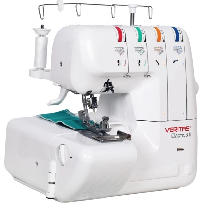 Afbeelding van VERITAS OVERLOCKMACHINE ELASTICA II 4 3 2 draads overlock met 12 steeksoorten