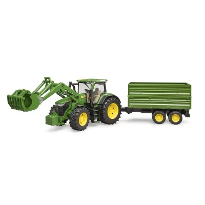 Afbeelding van John Deere 7R 350 avec chargeur frontal et remorque