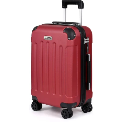Afbeelding van TAN.TOMI Reiskoffer met 4 Wielen Handbagage 41L Ruimbagage Cijferslot Trolley Koffer Rood