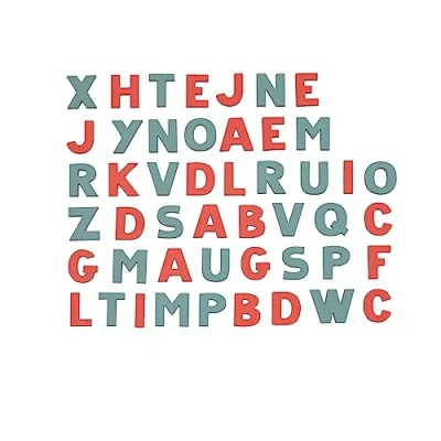 Afbeelding van SMOBY 48 magnetische letters, 430107, meerkleurig