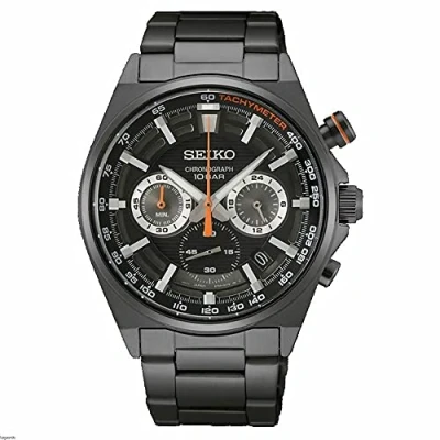 Afbeelding van Seiko Analoog SSB399P1, zwart, armband, zwart., armband