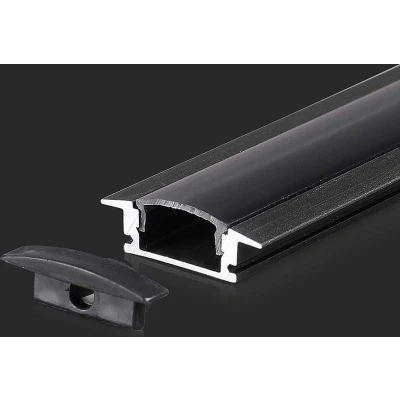 Afbeelding van V TAC VT 8106 LED Stripverlichting Montageset Zwart IP20 Modelnr: