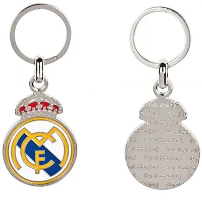 Afbeelding van Real Madrid sleutelhanger synthetische metalen patch [AB2178], meerkleurig, één maat
