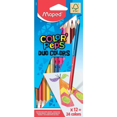 Afbeelding van Color&#039;peps kleurpotlood Duo x 12