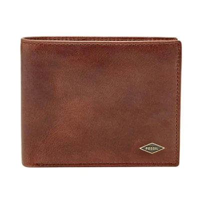 Afbeelding van Fossil RYAN Portemonnee, Heren, Maat: One Size, Dark brown