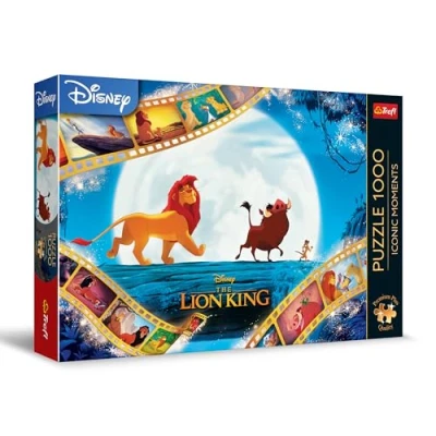 Afbeelding van Trefl Premium Plus kwaliteit Iconic Moments Puzzel: The Lion King 1000 stukjes, puzzelserie met favoriete personages, voor volwassenen en kinderen vanaf 12 jaar