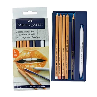 Afbeelding van Grafietpotloden Faber Castell Goldfaber classic 6 delig