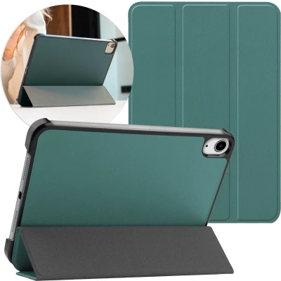 Afbeelding van iMoshion Tablet Hoes Geschikt voor iPad Mini 6 (2021) Trifold Bookcase Donkergroen