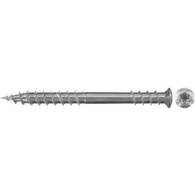Afbeelding van Fischer 660616 Terrasschroeven 5.5 mm 60 Binnen T, Interne vertanding, TX, Torx, T profiel RVS V2A Corrosiebestendig 200 stuk(s)