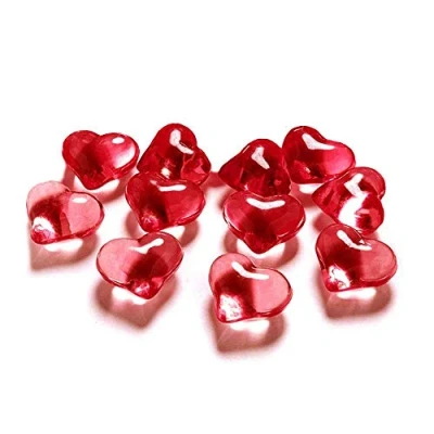 Afbeelding van PartyDeco Tafel hartjes rood 21mm