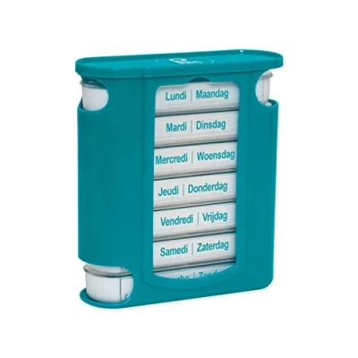 Afbeelding van PLIC Pillendoos voor wekelijks en dagelijks, praktisch modulair, 7 dagen ochtend, middag, avond, nacht, organizer medicijnen, pillen vitaminen