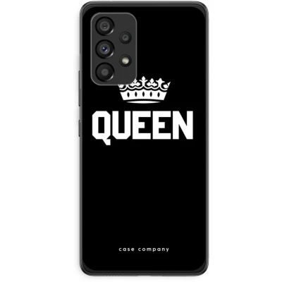 Afbeelding van Case Company® hoesje geschikt voor Samsung Galaxy A53 5G Queen zwart Soft Cover Telefoonhoesje Bescherming aan alle Kanten en Schermrand