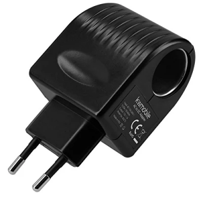 Afbeelding van kwmobile omvormer 230V naar 12V Adapter AC DC Verloopstekker 230 Volt 12 Voedingsadapter auto Max Watt
