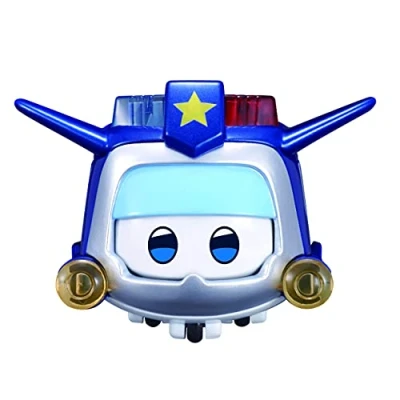 Afbeelding van Super Wings Paul Pet Speelgoed voor 3, 4, 5, 6, 7, 8, 9 jaar, oude jongen, meisjes, lichte gezichtsuitdrukkingen, verwisselbaar cadeau, blauw