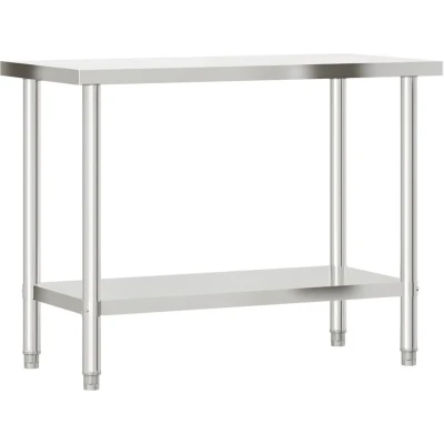 Afbeelding van vidaXL Keukenwerktafel 110x55x85 cm roestvrij staal