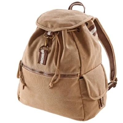 Afbeelding van Quadra Vintage canvas rugzak QD612 Sahara