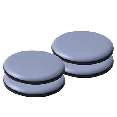 Afbeelding van Set van 4 zelfklevende meubelglijders voor tapijt en hardhouten vloeren (rond 65 mm, 4)