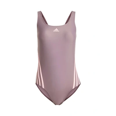Afbeelding van Adidas Sportswear 3STRIPES Badpak Shadow fig pink spark, Dames, Maat: 26, spark