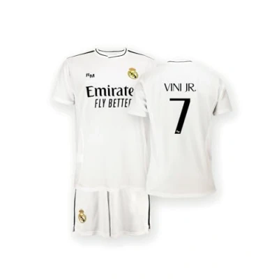 Image de Real Madrid Kinderen Thuistenue Seizoen 24/25, Vini Jr., 10 Jaar, Replica Met Officiële Licentie