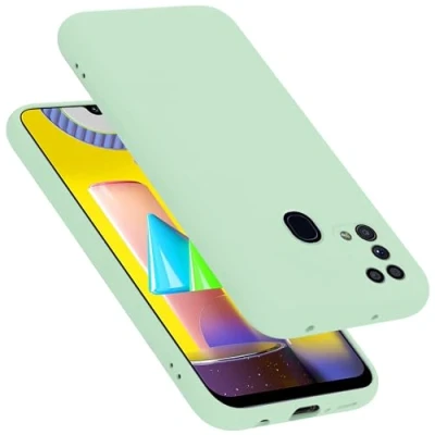 Afbeelding van Cadorabo Hoesje geschikt voor Samsung Galaxy M31 in LIQUID LICHT GROEN Beschermhoes gemaakt van flexibel TPU silicone Case Cover