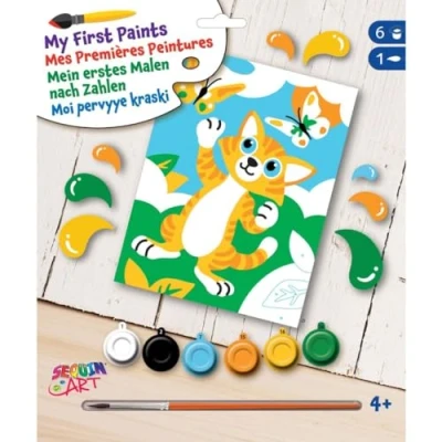 Afbeelding van Sequin Art Schilderen Op Nummer Kat