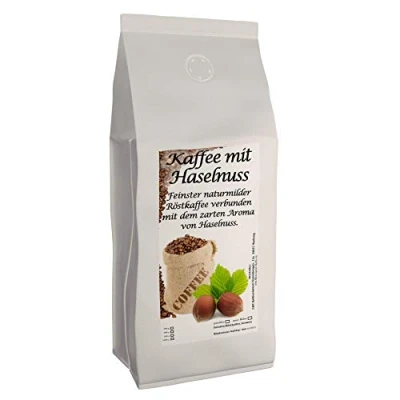 Afbeelding van C&amp;T Aromatische koffie hazelnoot gemalen 1000 g gearomatiseerde Arabica uit Brazilië Vacuümverpakking met versheidsventiel privé troostmaak