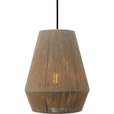 Afbeelding van EGLO Alderney Hanglamp E27 Ø 30 cm Zwart/Bruin
