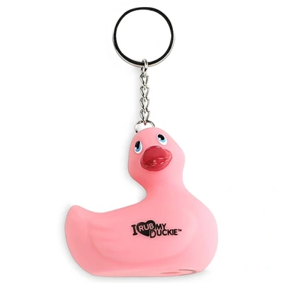 Afbeelding van I Rub My Duckie Sleutelhanger Roze