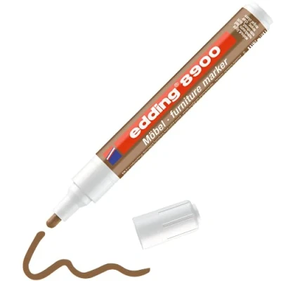 Afbeelding van Viltstift edding 8900 meubel rond 1.5 2mm licht notenhout blister à 1 stuk