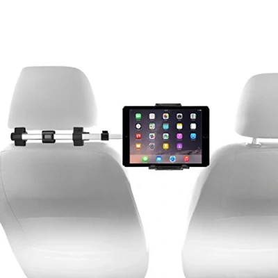 Afbeelding van Macally Auto Hoofdsteunhouder voor iPad Pro/Air/Mini Tablet Nintendo Switch Zilver