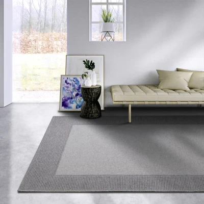 Afbeelding van Wollen vloerkleed Johann 200x290cm Grijs 123vloerkleed.nl is de online webshop voor vloerkleden en woonaccessoires.