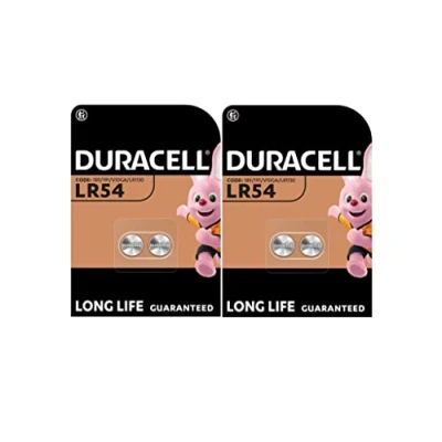 Afbeelding van 4 x Duracell LR54 LR1130 V10GA 189 191 (2 lampen met 2 batterijen) batterijen