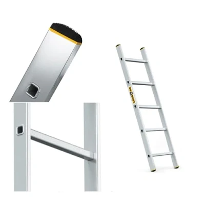 Afbeelding van Drabest Ladders PRO SERIE Multifunctionele 1x5 Geperst Aluminium 150 KG Trapladder Vouwladder 40 X 139 5 Cm