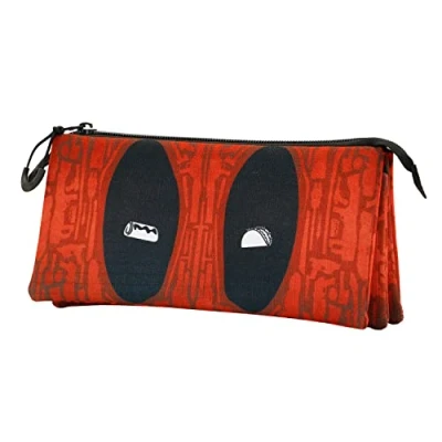 Afbeelding van Deadpool Weapons Pennenetui, Drievoudig ECO, Rood, etui Triple ECO Weapons,