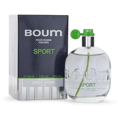 Afbeelding van JEANNE ARTHES Parfum Boum Sport Eau de toilette spuitfles 100 ml gemaakt in Frankrijk Grasse