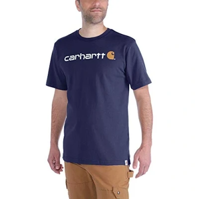 Afbeelding van Carhartt 103361 T shirt Blauw maat L
