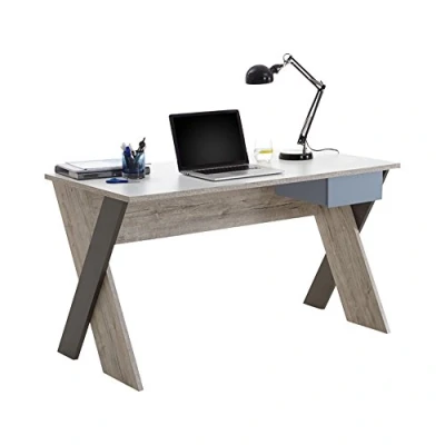 Afbeelding van FMD Bureau 135 cm Wit