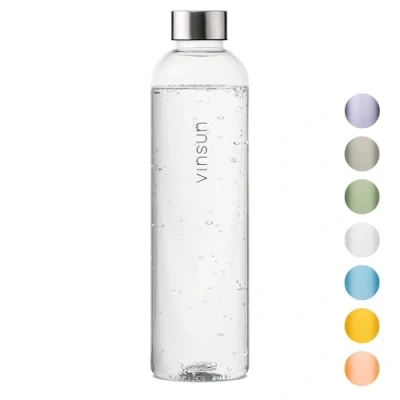 Afbeelding van Vinsun Gourde 1l Réutilisable, Sans BPA, Tritan, Étanche, Convient aux Boissons Gazeuses Bouteille d&#039;Eau pour Sport, Camping, École, Randonnée, Yoga, Bureau, Gym
