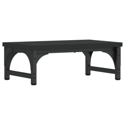 Afbeelding van Monitorstandaard 37x23x14 cm bewerkt hout zwart