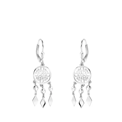 Afbeelding van Sofia Milani Ornament Dreamcatcher Oorbellen, Dames, Maat: One Size, Silver