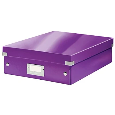 Afbeelding van Opbergdoos WOW Click&amp;Store middelgroot 85% gerecycled karton Leitz