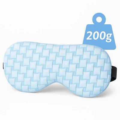 Afbeelding van Ella Verzwaard Slaapmasker vrouwen &amp; mannen Oogmasker met verkoelende stof en velvet Verstelbaar Slaapmaskers