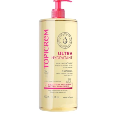 Afbeelding van Topicrem Ultra Hydratant Shower Oil 1000ml Masker 1000 ml