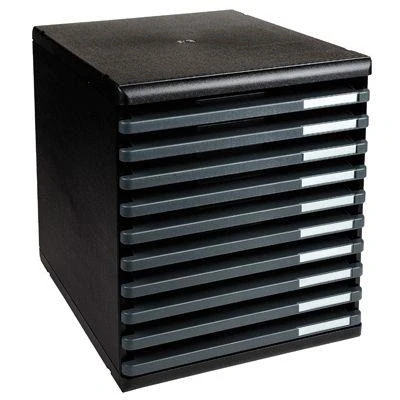Image de Module 10 tiroirs ouvert Modulo rc noir