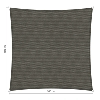 Afbeelding van Shadow Comfort Vierkant Schaduwdoek 300 X Cm Cool Grey Grijs Zonwering