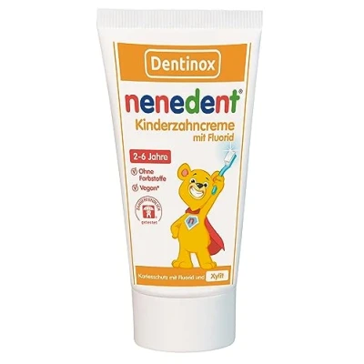 Afbeelding van nenedent Kinderzahncreme mit Fluorid, 50 ml Zahncreme