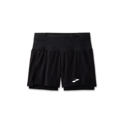 Afbeelding van Brooks HIGH Point 5&quot; 2IN1 Short 2.0 Korte broeken, Heren, Maat: 56/58, Black