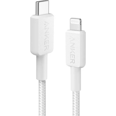 Afbeelding van Anker Usb c Naar Lightning Kabel 1.8 M Wit (a81b6g21)